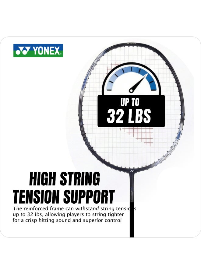 يونيكس مضرب تنس الريشة يونيكس أستروكس أتاك 9 جرافيت مع غطاء كامل - مضرب خفيف الوزن عالي الأداء بتوازن ثقيل من جهة الرأس، وإطار قوي للضربات الساحقة للاعبين المتوسطين والمتقدمين - Image 5